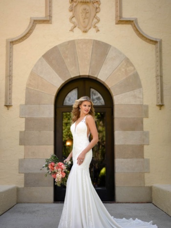 MODERN ROMANTIC FIT-AND-FLARE BRIDAL GOWN